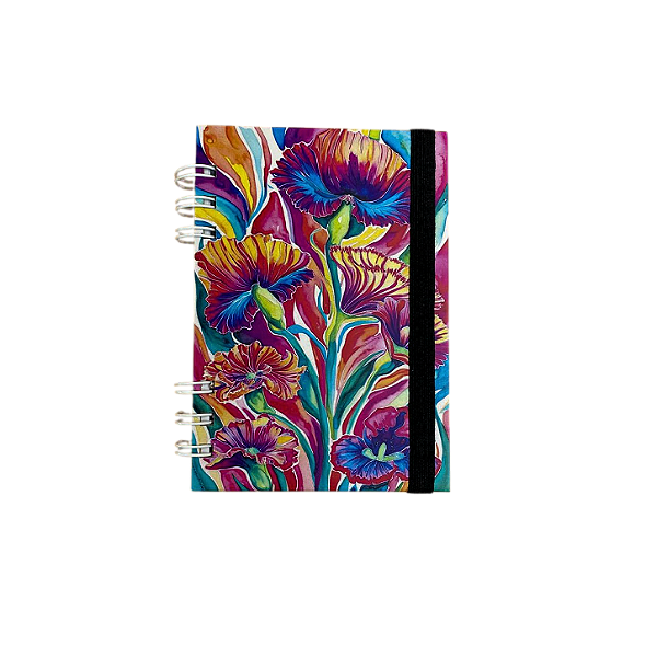 Caderno P Flower Orange