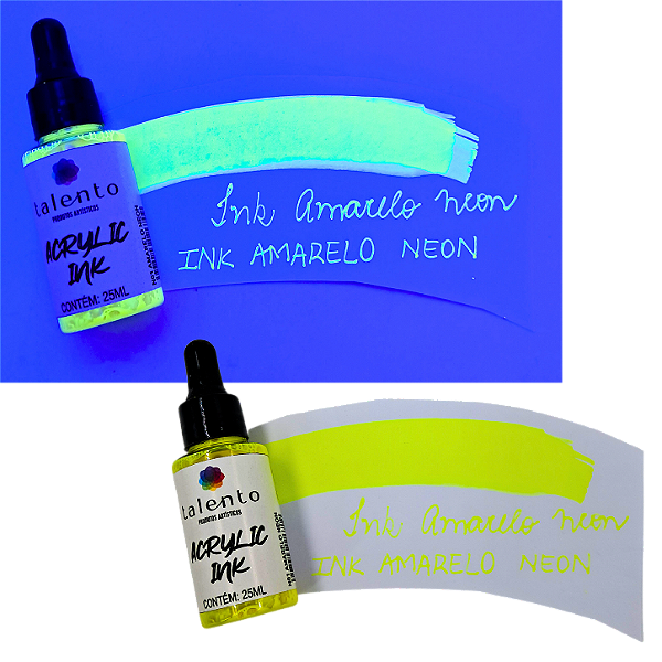 Acrylic Ink 25ml Amarelo Neon - und