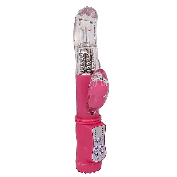 Jack Rabbit Vibrador Ponto G Rotativo 8 Rotações e 36 Modos de Vibração- PINK