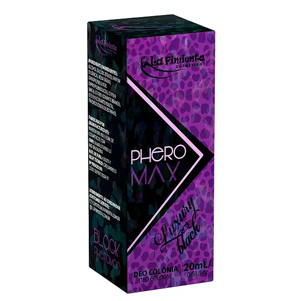 Phero Max Luxury Black Deo Colônia 20ml
