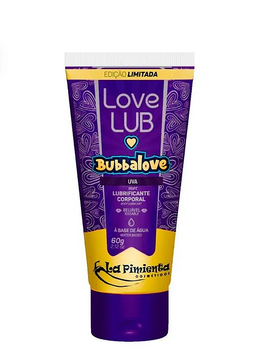 LOVE LUB BUBBALOVE LUBRIFICANTE CORPORAL BEIJÁVEL 60G LA PIMIENTA