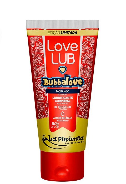 LOVE LUB BUBBALOVE LUBRIFICANTE CORPORAL BEIJÁVEL 60G LA PIMIENTA