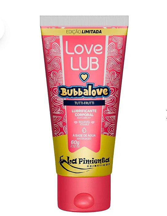 LOVE LUB BUBBALOVE LUBRIFICANTE CORPORAL BEIJÁVEL 60G LA PIMIENTA