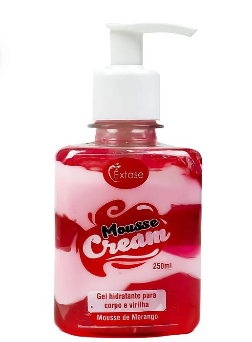 MOUSSE CREAM CREME AROMATIZANTE BEIJÁVEL PARA VIRILHA 250ML ÊXTASE