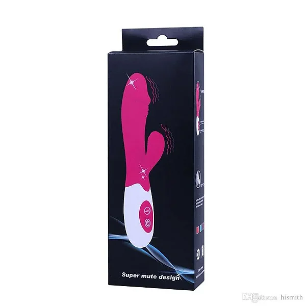 Vibrador Feminino com Estimulador de Clitoris 10 Modos de Vibração Feito em Silicone Pink Super Mute Design
