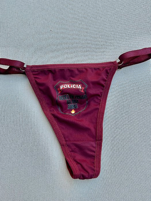 Calcinha Frase Deixa Eu Pegar... - VINHO