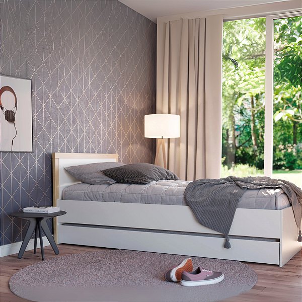 Cama de Solteiro Coleção Wood