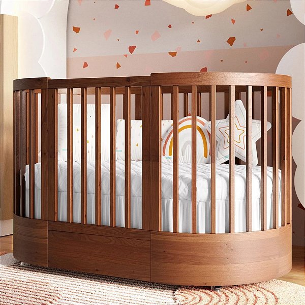 Berço Redondo Evolutivo Coleção Wave