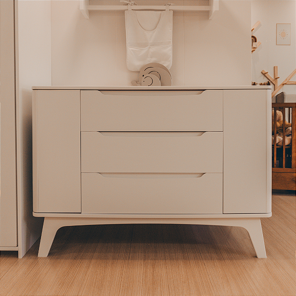 Cômoda Infantil 3 Gavetas e 2 Portas Coleção Sambalelê