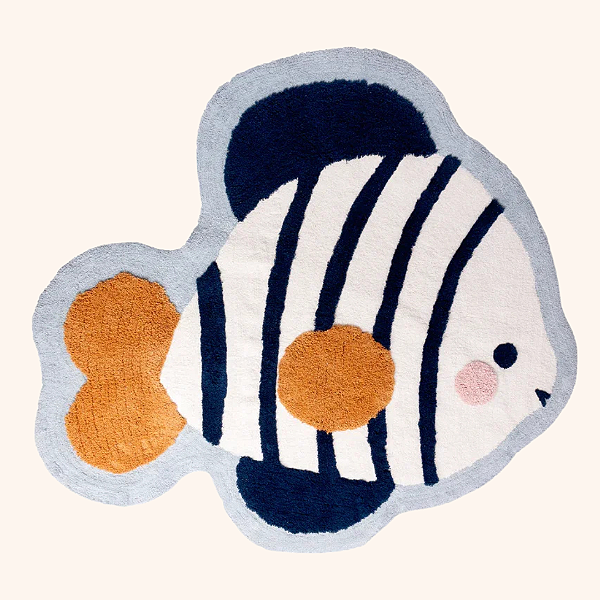 Tapete Infantil Algodão Peixe