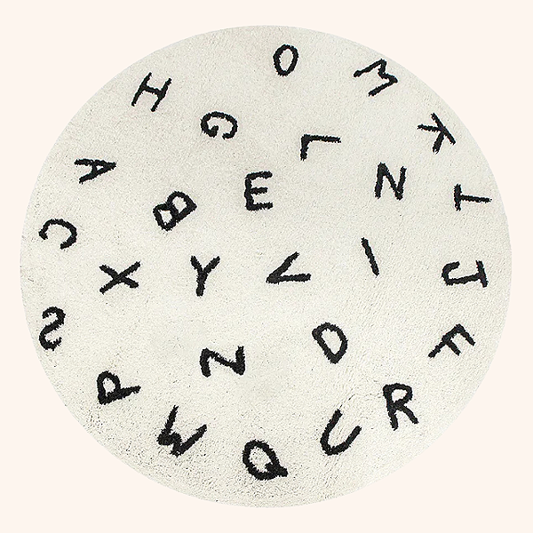 Tapete Infantil Algodão Letras