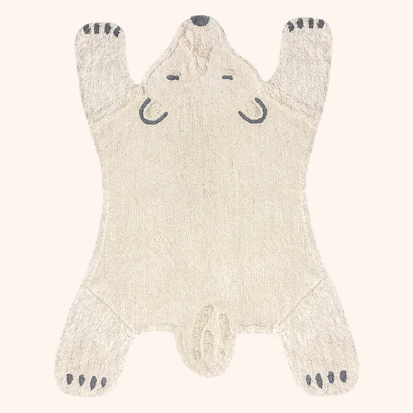 Tapete Infantil Algodão Urso Polar