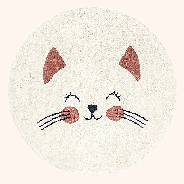 Tapete Infantil Algodão Gatinho