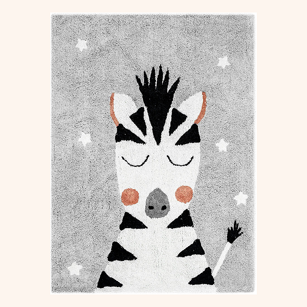 Tapete Infantil Algodão Zebra