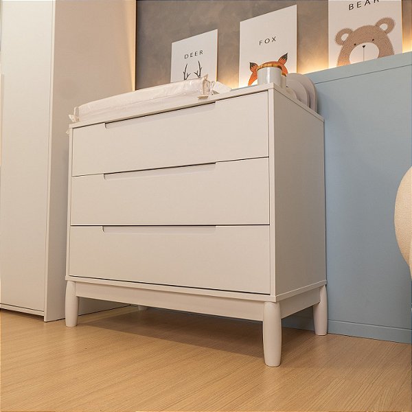 Cômoda Infantil 3 Gavetas Coleção Lion