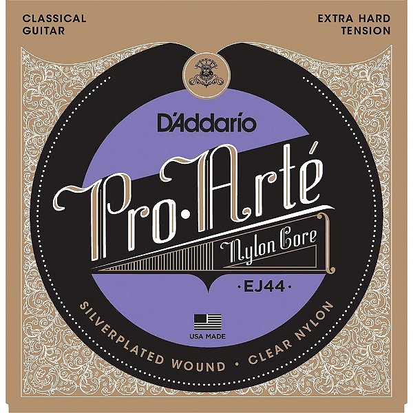 Encordoamento Daddario Pro Arte EJ44 para Violão Nylon Extra Hard Tension