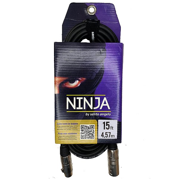 Cabo Santo Angelo Ninja XLR Macho-XLR Fêmea 4.57m