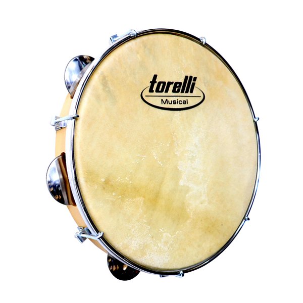 Pandeiro Torelli 10" Pele Couro TP300NT