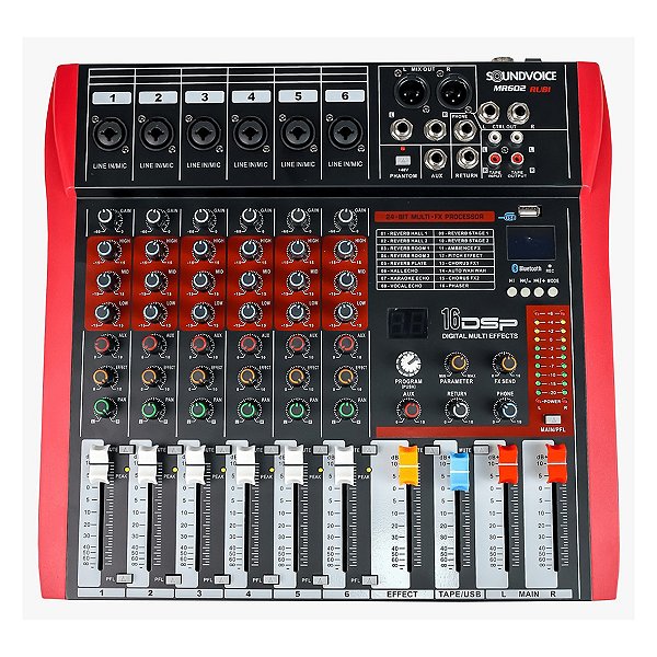 Mesa de Som Soundvoice MR-602 RUBI