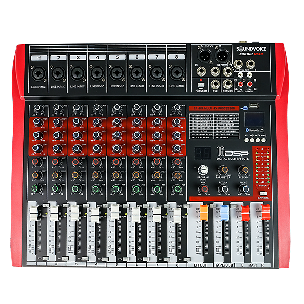 Mesa de Som Soundvoice MR-802 RUBI