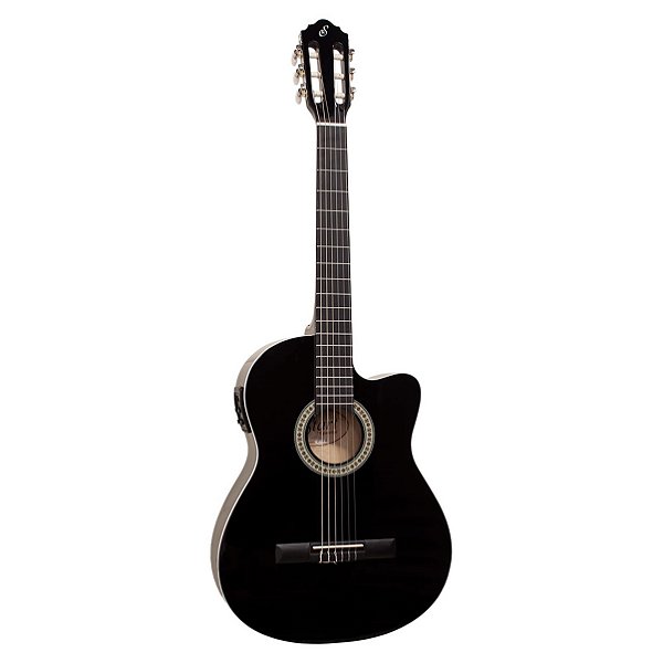 Violão Giannini Start Eletroacústico Náilon NF-14 CEQ Preto