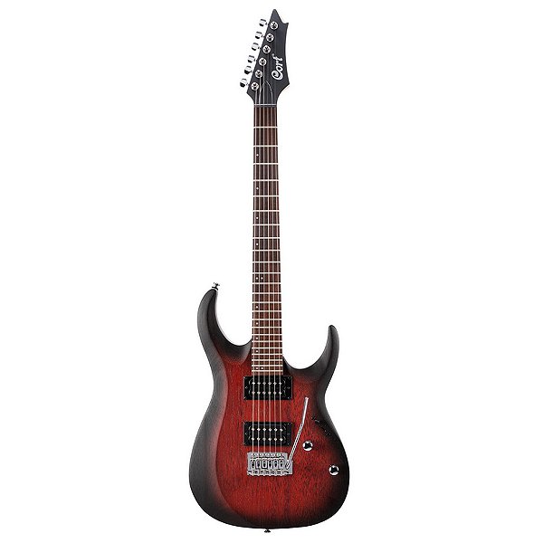 Guitarra Cort X100 Open Pore Black Cherry Burst
