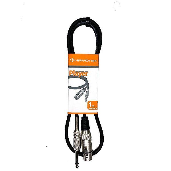 Cabo Hayonik Player Preto P10-XLR Femea de 01 metro