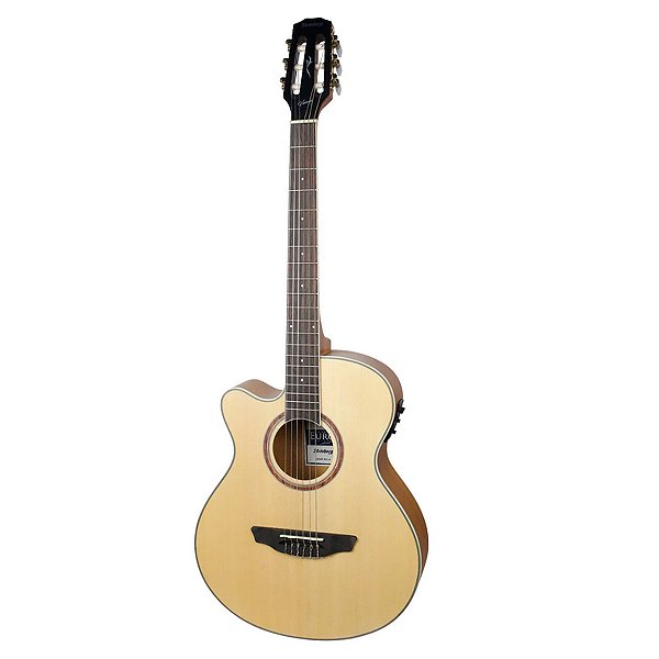 Violão Strinberg Artístico Vienna VE30C Elétrico Natural Satin Canhoto