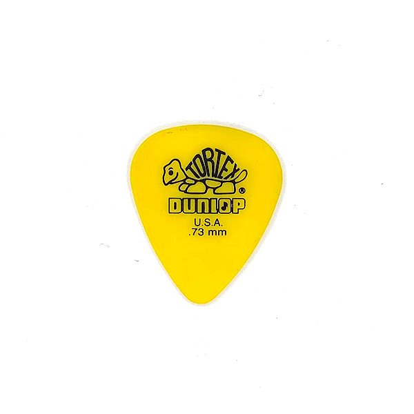 Palheta Dunlop Tortex 0,73mm Amarela