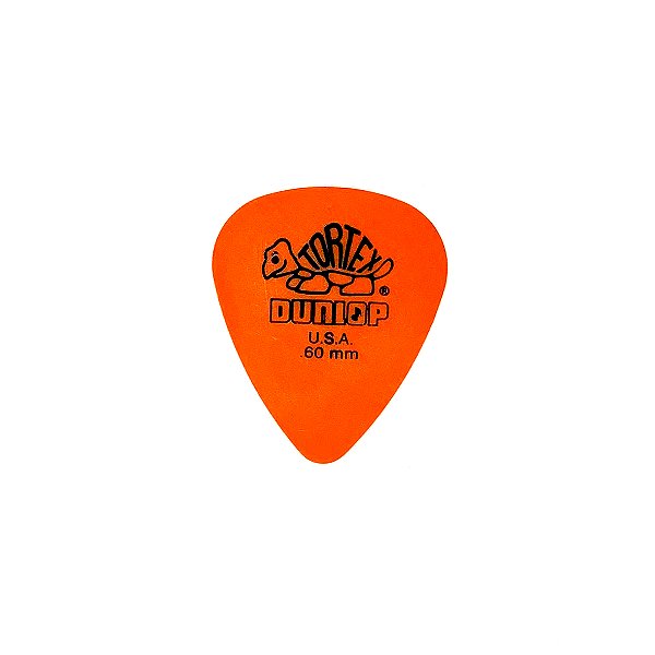 Palheta Dunlop Tortex 0.60mm Laranja