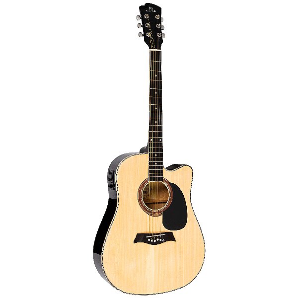 Violão Elétrico Aço Michael Folk VMF361 NA