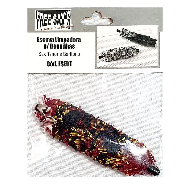 Escova Freesax Secadora para Boquilha Sax Tenor e Baritono