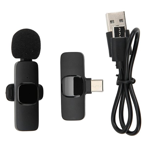 Microfone de Lapela Xcell Sem Fio Único Tipo C
