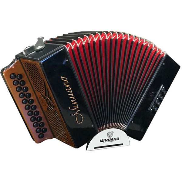 Acordeon Minuano 8 Baixos 8/21 com Bag de Alças