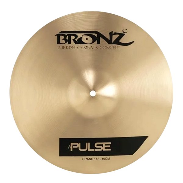 Prato Bronz Crash Cymbals Pulse 16" B20