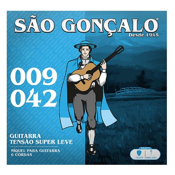 Encordoamento São Gonçalo Guitarra 0.09