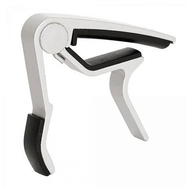 Braçadeira Capotraste Delrin p/ Violão Prata Dolphin