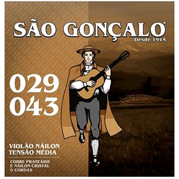 Encordoamento São Gonçalo Nylon Cristal para Violão