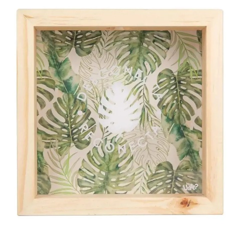 Quadro Cofre Square - Desconecte-se (22x22x5cm)