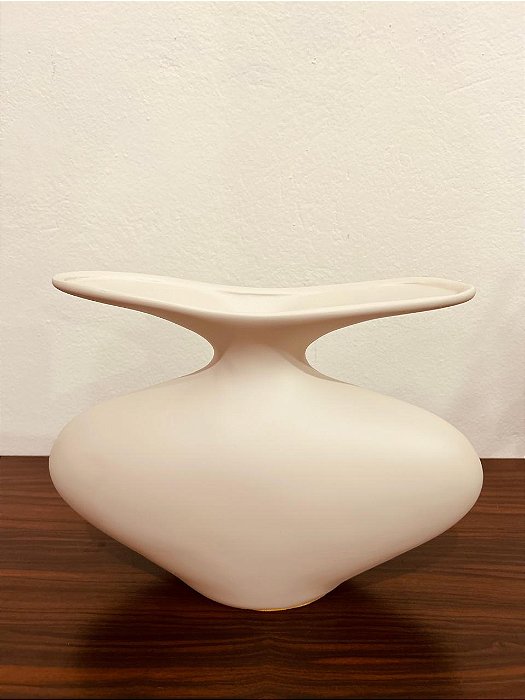 Vaso Florença Off White - Pequeno