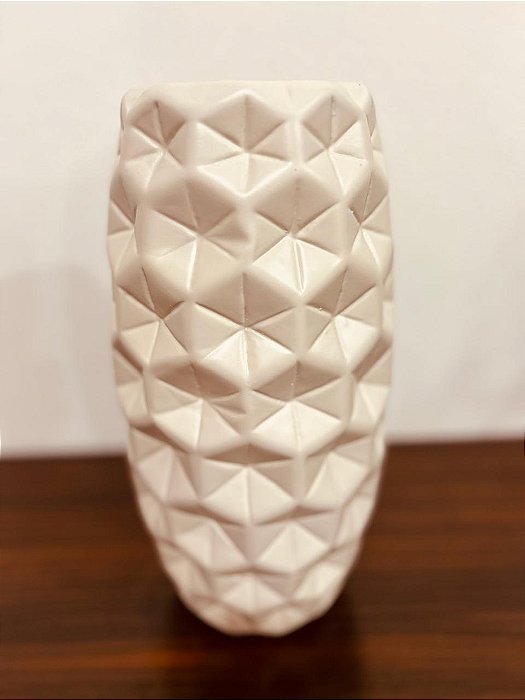 Vaso Diamante Off White