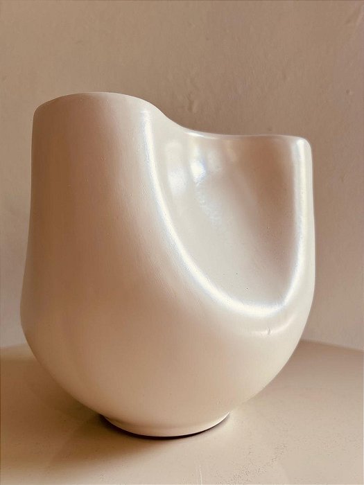Cachepot Tri Winding  Palha Fosco