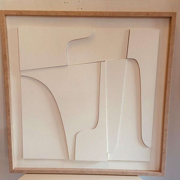 Quadro Branco Geométrico Quadrado (60x60 cm)
