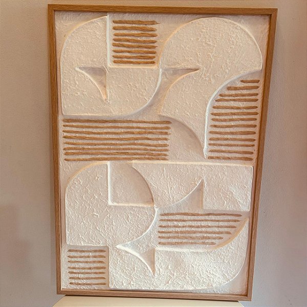 Quadro Decorativo Colagem Papel (50 x70)