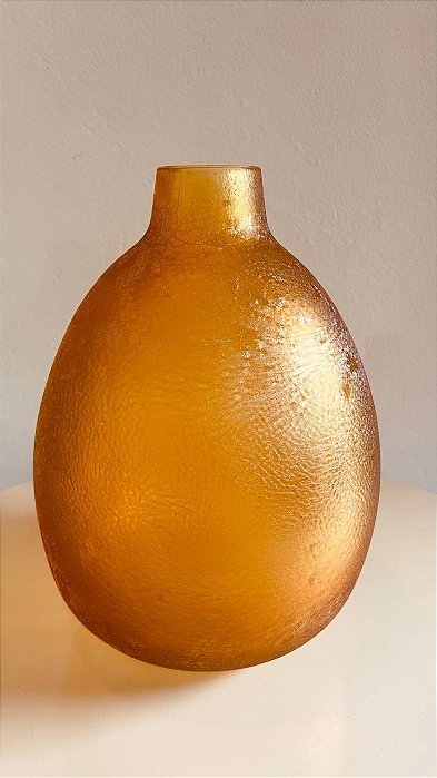Vaso em Vidro Âmbar (28 x20cm)