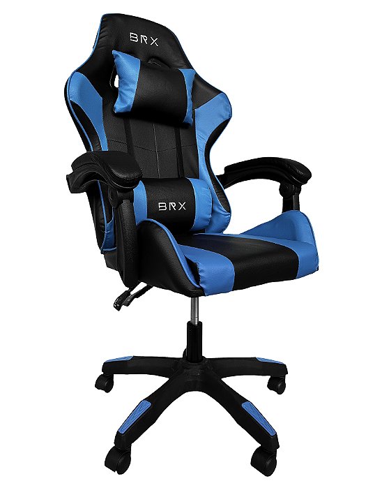 Cadeira BRX Gamer Impact - Azul