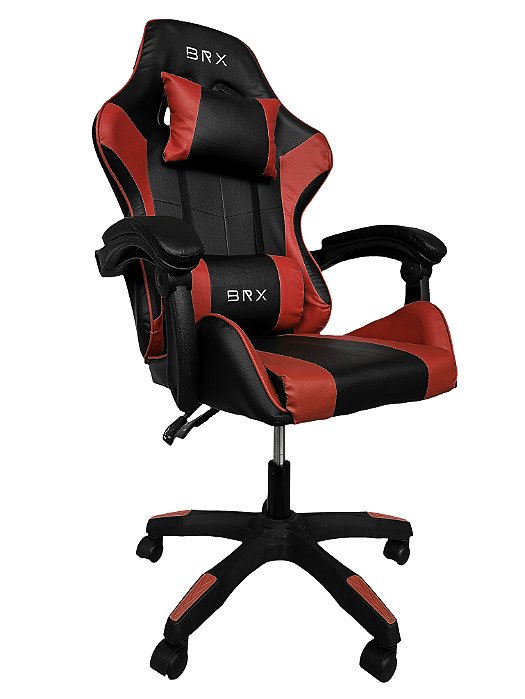 Cadeira BRX Gamer Impact - Vermelha