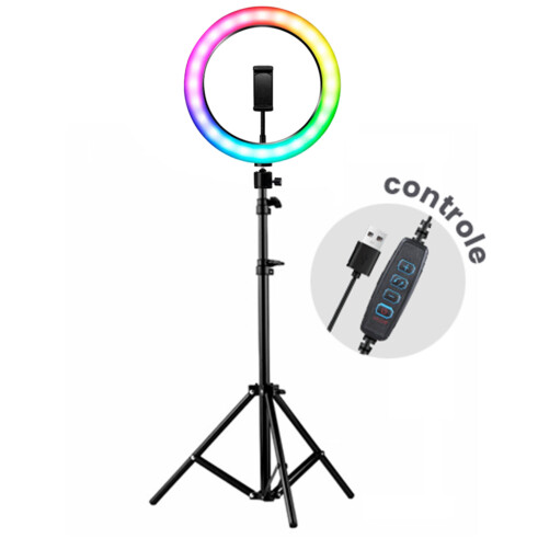 Ring Light Profissional com Tripe 2 Metros