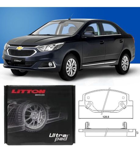 Pastilha Freio Dianteira Cerâmica Gm Spin Novo Cobalt 1.8 LT LTZ 17/..