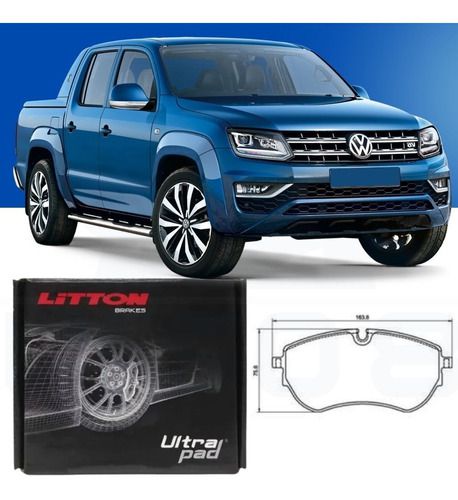 Pastilha Freio Dianteira Cerâmica Vw Amarok 3.0 V6 Highline Extreme